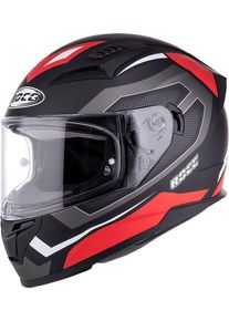 Rocc 331, casque intégral , couleur: Mat Noir/Gris/Rouge , taille: S