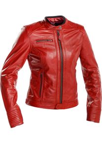Richa Scarlett, leren jack dames , kleur: rood , maat: 40