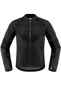 Icon Mesh AF, textieljas dames , kleur: zwart/grijs , maat: XS