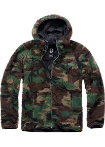 Brandit Teddyfleece Worker, zip hoodie , color: Woodland , size: S