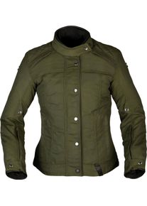 Modeka Thiago, giacca in tessuto donna impermeabile , colore: Verde Scuro , dimensione: 36