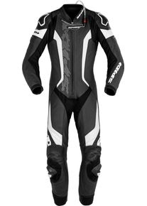 Spidi Laser Pro, lederen pak 1st. geperforeerd , kleur: Zwart/Wit , maat: 48