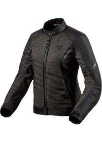 Revit Torque 2 H2O, textile jacket waterproof women , color: Black/Dark Grey , size: 34