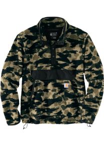 Carhartt Relaxed Fit Duck Camo, fleece trui , kleur: donkergroen/grijs/zwart , maat: M