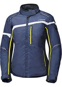 Held Silara, textile jacket waterproof women , color: Dark Blue/Black/Neon-Yellow , size: M