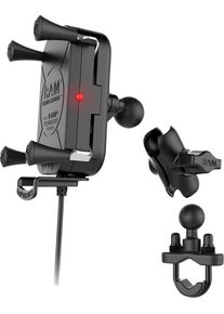 Ram Mount Tough-Charge X-Grip Motorbike 2, oplaadhouder , kleur: zwart