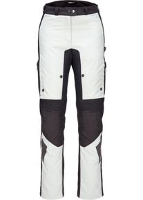 Spidi Crossmaster, textiel broek H2Out vrouwen , kleur: lichtgrijs/zwart , maat: M