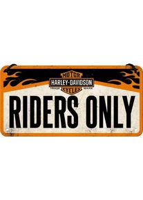 Nostalgic Art Harley-Davidson - Riders Only, decoratief bord
