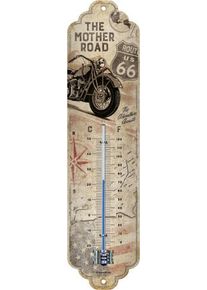 Nostalgic Art Route 66 Bike Map, thermometer
