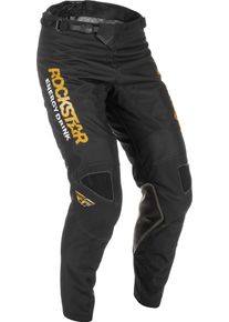 Fly Racing Kinetic Rockstar, pantalon en textile , couleur: Noir/Or , taille: 32
