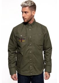 King Kerosin Adventure Gear - Indian Rider, shirt/jas , kleur: Donkergroen/Geel/Zwart/Rood , maat: M
