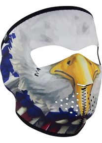 Zan Headgear U.S.A., masque facial , couleur: Rouge/Blanc/Bleu/Jaune , taille: Taille unique