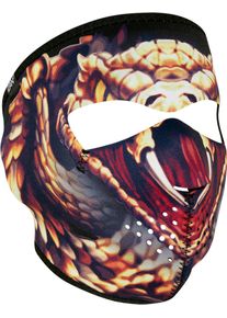 Zan Headgear Snake, masque facial , couleur: Marron/Gris/Rouge , taille: Taille unique