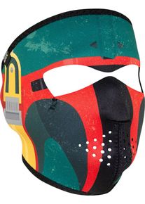Zan Headgear Bounty Hunter, masque facial , couleur: Pétrole/Rouge/Jaune/Noir , taille: Taille unique