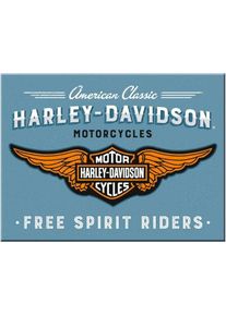 Nostalgic Art Harley-Davidson - Logo Blue, magneet