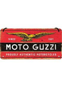 Nostalgic Art Moto Guzzi - Logo Wood, decoratief bord