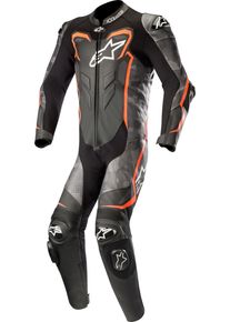 Alpinestars GP Plus Camo, kombinezon skórzany 1szt. perforowany , kolor: czarny/szary/neonowy czerwony , rozmiar: 50