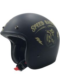 AFX FX-76 Speed Racer, casque jet , couleur: Mat Orange/Or , taille: M