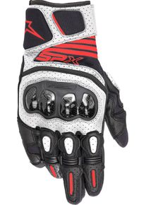 Alpinestars SP-X Air Carbon V2, gloves , color: Black/White/Neon-Red , size: 3XL