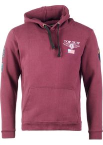 Top Gun 3130, Hoodie , kleur: donkerrood , maat: XL