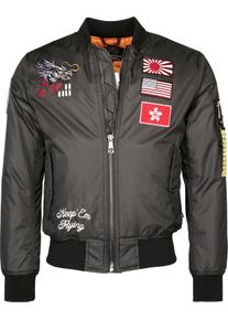 Top Gun Dragon, stoffen jas , kleur: donkergrijs , maat: XL
