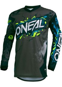 O Neal ONeal Element Villain, maglia bambini , colore: Grigio/Blu/Bianco , dimensione: L
