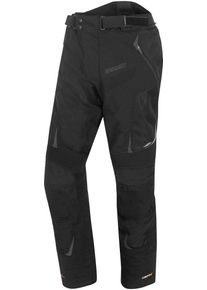 GERMOT X-Air Evo Pro, pantalon de textile imperm&eacute;able &agrave; l&rsquo;eau , couleur: Noir/Jaune N&eacute;on , taille: S