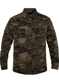 John Doe Motoshirt New Camouflage, shirt/textile jacket , color: Olive/Brown/Black , size: 3XL