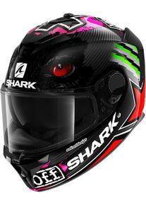 SHARK Spartan GT Carbon Redding, integraalhelm , kleur: Zwart/Rood/Neon-Pink/Neon-Groen , maat: XL
