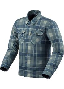 Revit Bison 2 H2O, shirt/textile jacket waterproof , color: Dark Blue/Light Blue , size: M