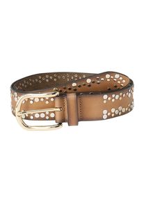 Vanzetti Dames Riem camel / zilvergrijs 90