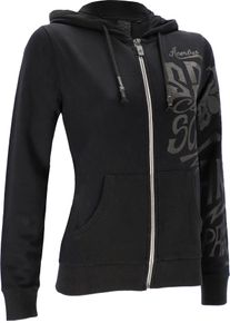 Acerbis SP Club Heaven, Sweat à capuche zippé pour femmes , couleur: Noir/Gris Foncé , taille: M