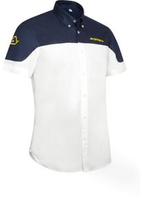 Acerbis Team, camicia a manica corta , colore: Bianco/Blu Scuro , dimensione: L