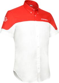 Acerbis Team, koszula krótki rękaw , kolor: Biały/Czerwony , rozmiar: L