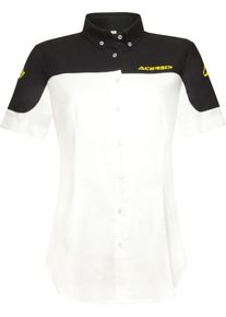 Acerbis Team, blouse short sleeve women , color: White/Black , size: L