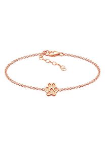 Elli Dames Armband 'Pfote' rose-goud 16