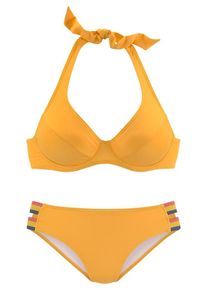 Vivance Dames Bikini donkerblauw / geel / rood / zilver S
