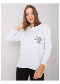 Női blúz zsebbel TIANNA fehér