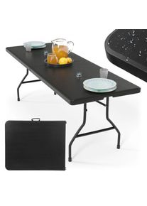 Jago Összecsukható asztal 183 cm 8 személyes fekete