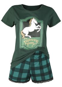 Der Herr Der Ringe Prancing Pony Pyjama dunkelgrün
