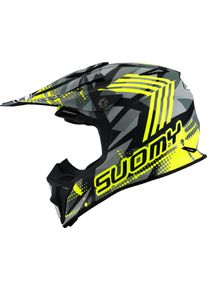 Suomy MX Speed Pro Sergeant, casque croisé Mips , couleur: Mat Noir/Gris/Gris Clair/Jaune Néon , taille: M