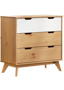 Casaria® Cassettiera Borneo naturale 80x40x79cm