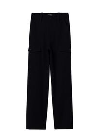 Desigual Pantaloni cu buzunare Femei negru, Mărimea XS