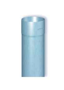 Rheinzink Fallrohr rund Zink blaugrau 100 mm, 2 m (Preis pro Stk.)