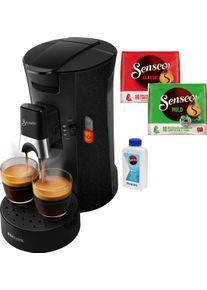Philips Senseo Kaffeepadmaschine »Select Eco csa240/20«, Inkl. Gratis-Zugaben Im Wert Von € 14,- Uvp schwarz, Kaffeestärkewahl Plus: starker /...
