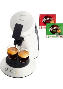 Philips Senseo Kaffeepadmaschine »Original Plus csa210/10«, Inkl. Gratis-Zugaben Im Wert Von 5,- Uvp weiß, Dank der Kaffeestärkewahl kann zwischen...