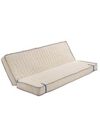 Matelas Ferme Pour tous Clic Clac 130x200 x 10 cm - Découpe Assise 70 cm - 5 zones de Confort - rembourrage 100 % polesther - âme 100 % polyuréthane