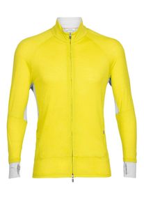 Icebreaker Bluza rozpinana sportowa 'ZoneKnit' dla mężczyzn żółty Rozmiar XL