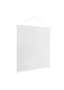 Wooden poster hangers, with suspension cord and magnetic fastening 850 mm | white