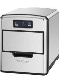 ProfiCook Elektrischer Eiswürfelbereiter »Pc-Ewb 1187«, Inox Sensor Touch 12 Würfel grau, Kompakter Eiswürfelbereiter im hochwertigen Edelstahlgehäuse